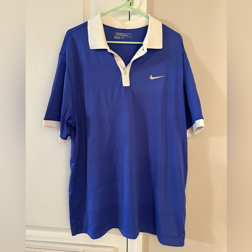 Nike Men's Royal Blue Polo Dri-Fit